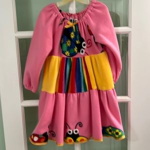 New handmade girls’ fleece dress, size 5